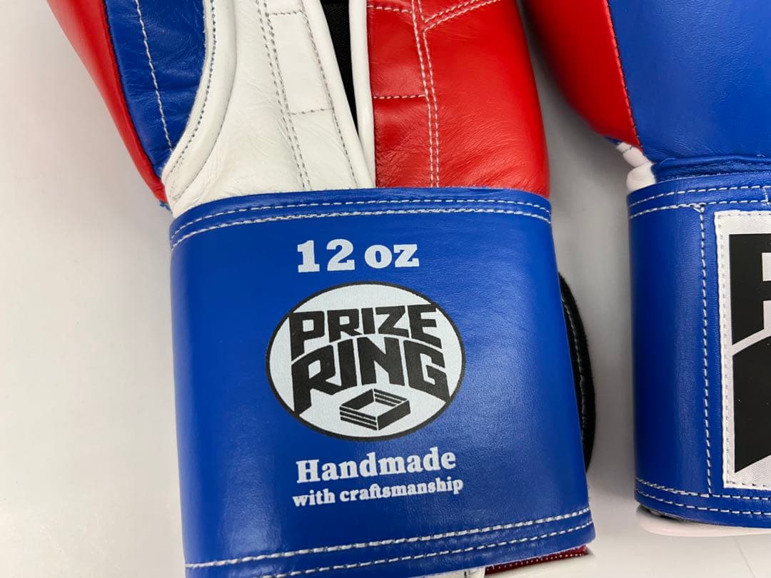 プライズリング ボクシンググローブ 本革製 12oz 青/赤 プライズリング