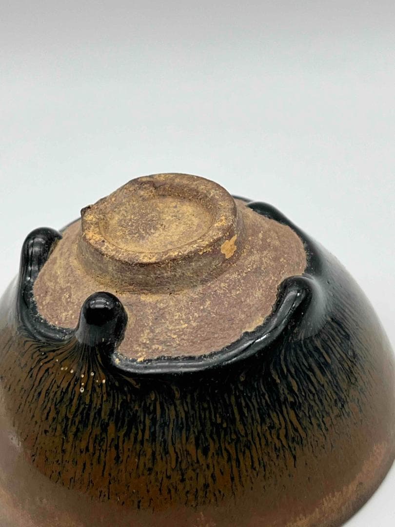 南宋時代 禾目天目茶碗 建窯茶盞 【旧家蔵出し】 希少貴重 唐物(