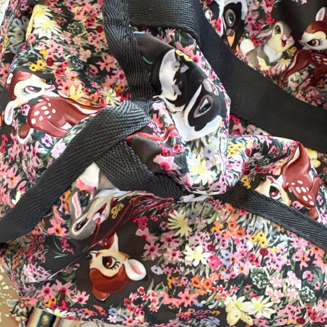 LeSportsac. バンビ柄 ボストンバッグ 約縦37x横50xマチ23