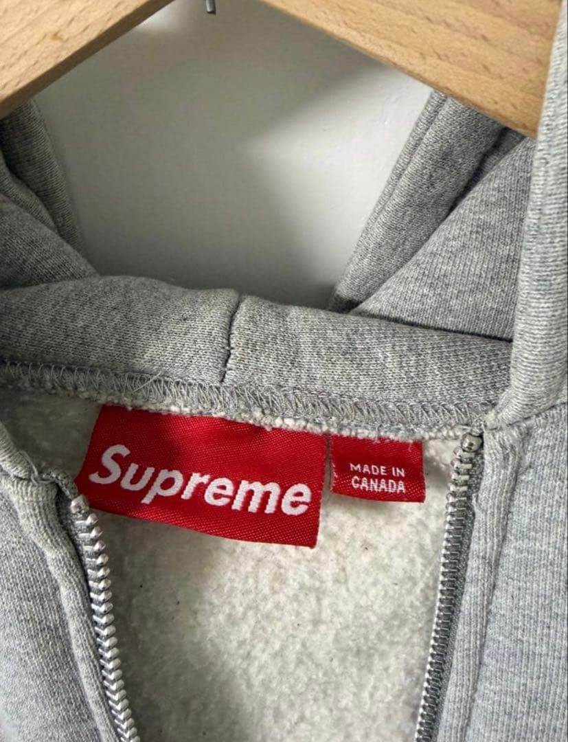 Supreme グレー フルジップパーカー M