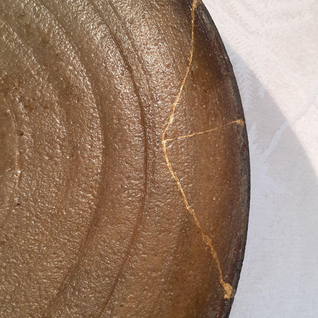 故、石田陶春　作　焼締め大鉢