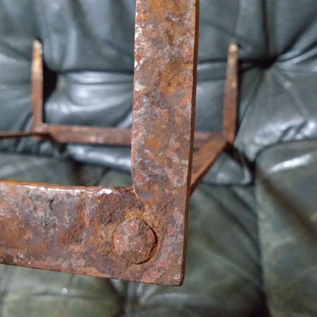 吉原型 五徳 【特大】 長火鉢用 レトロ 鉄