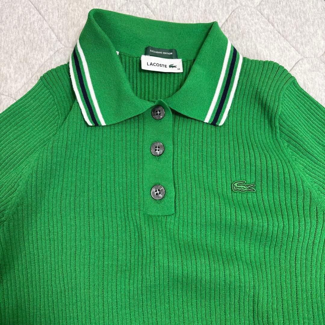 「LACOSTE for SNIDEL」グリーン ポロシャツ