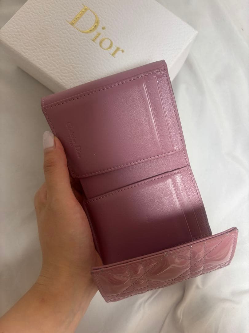 Dior ピンク エナメル ケース　ladydior