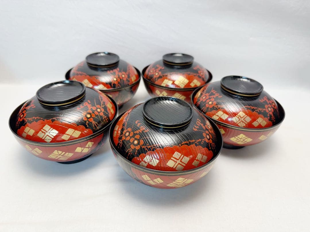 懐石道具 木製 懐石皆具一揃 五客揃 利休形 和食器 茶道 利休形 茶器揃