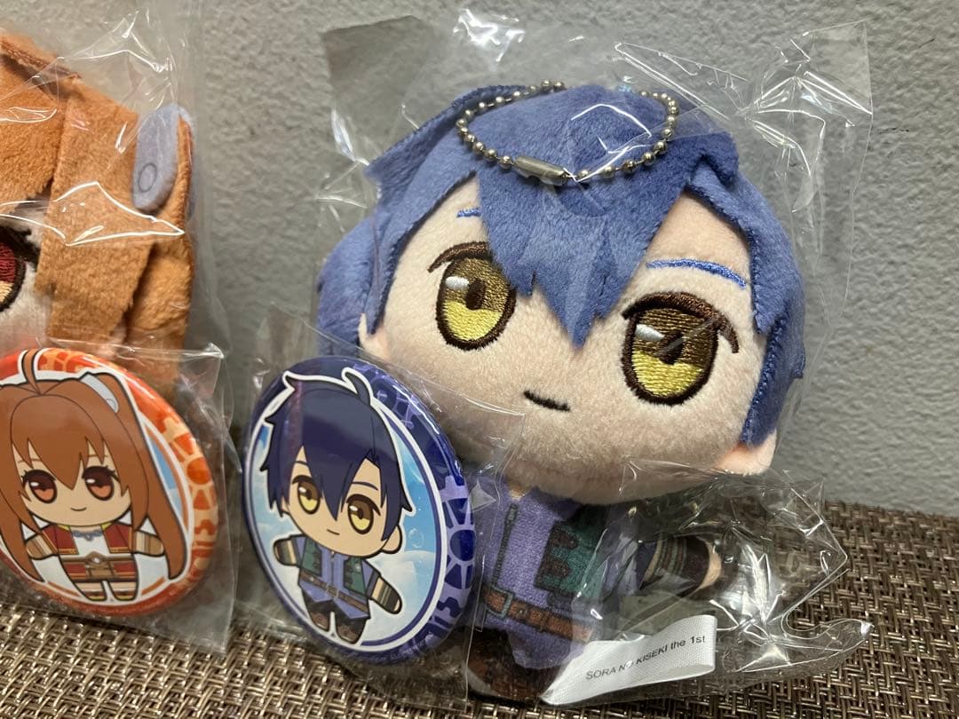 空の軌跡　エビテン特典　ヨシュア＆エステル ぬいぐるみ　缶バッジ　電撃屋