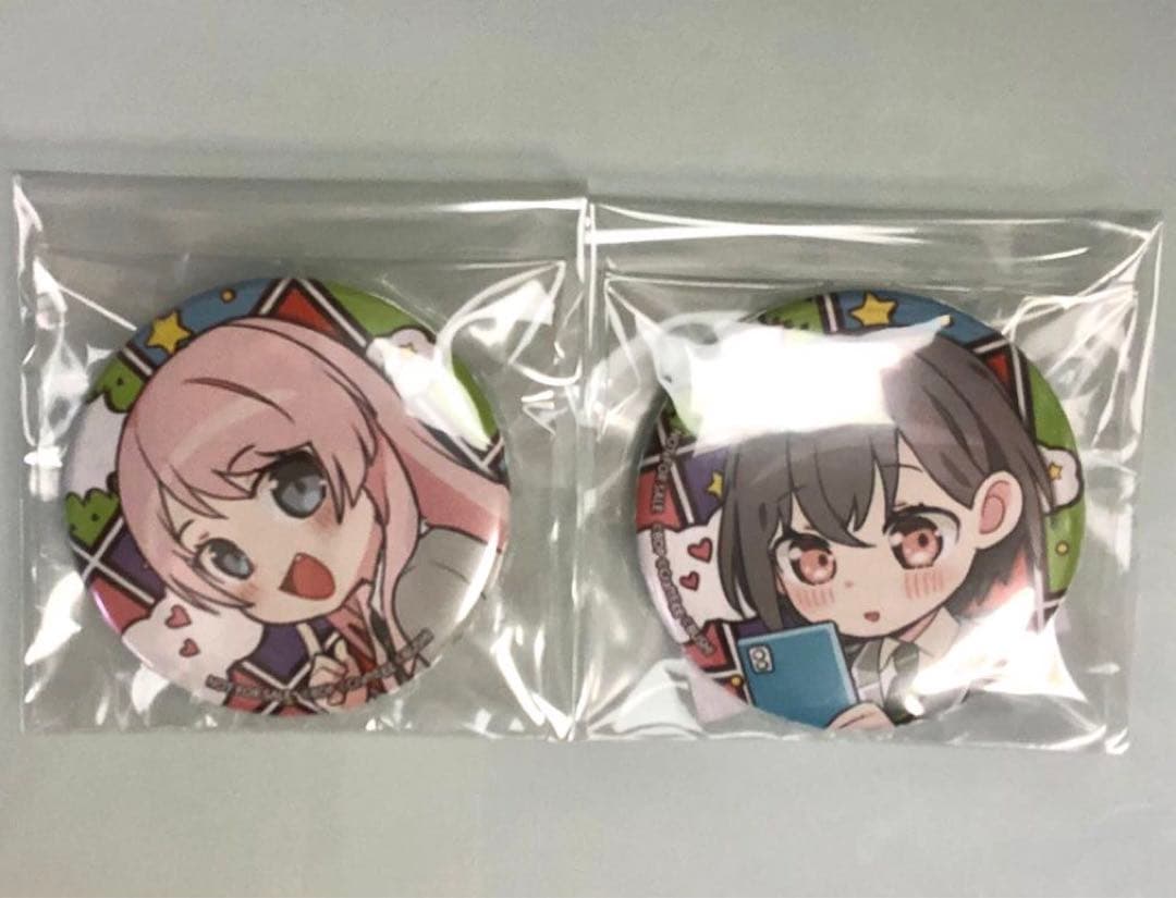 MyGO!!!!! 黒渕かしこ先生描きおろし 特典缶バッジ 高松 燈 千早 愛音