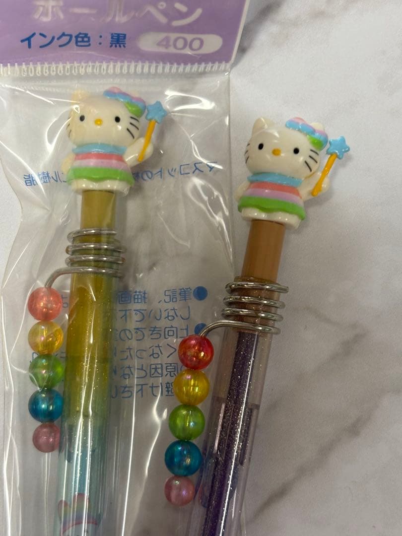 2000年 ハローキティ フェアリー レインボー ボールペン&シャープペン
