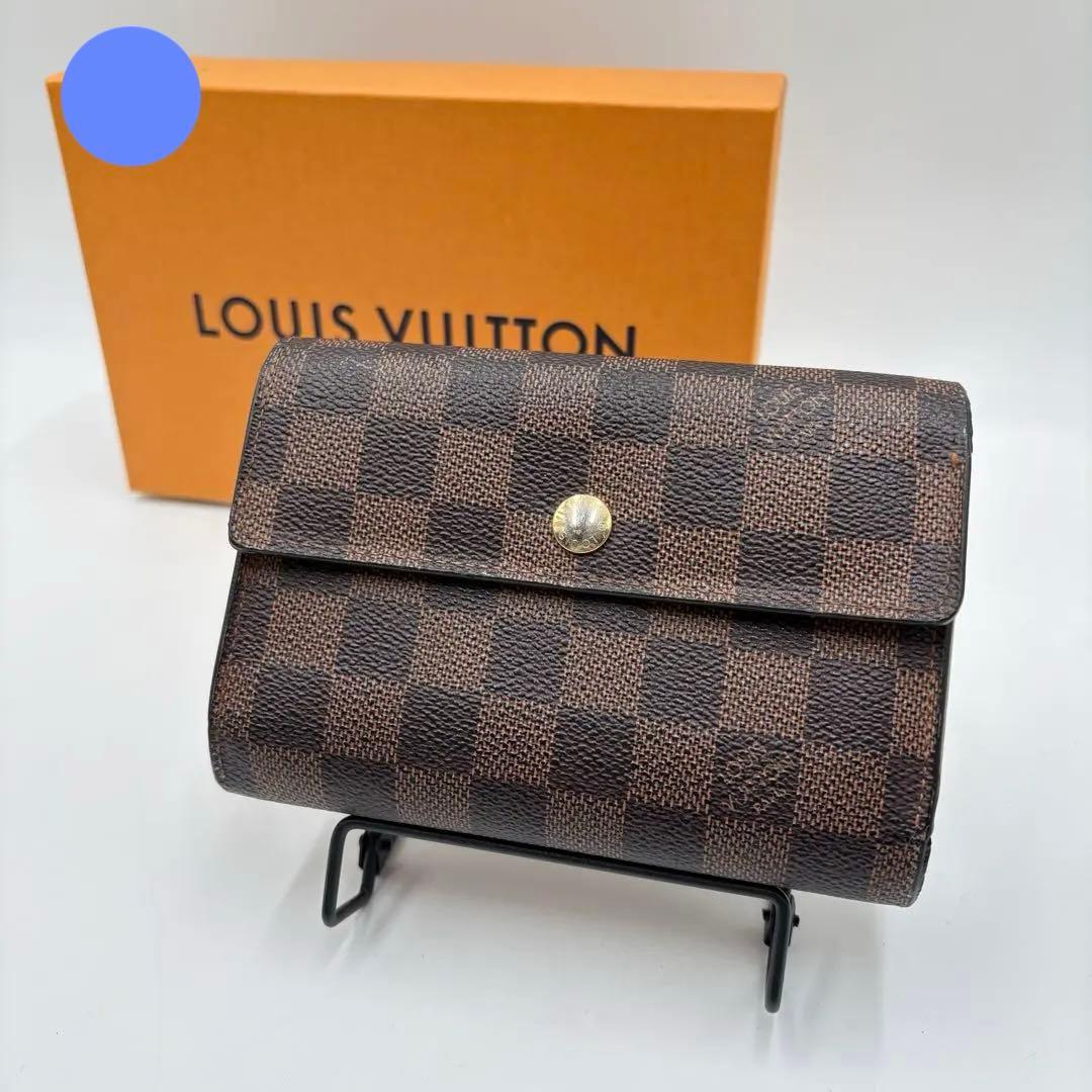 ルイヴィトン ダミエ ポルトフォイユ アレクサンドラ N63067 3つ折り