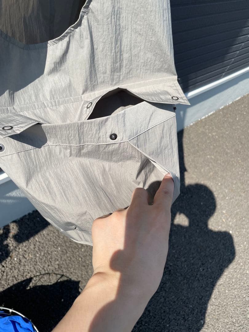 STILL BY HAND ナイロンスナップボタンベスト