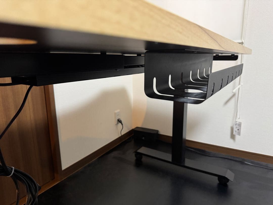 mstt【美品】FLEXISPOT E7セット 電動高さ調整木製デスク