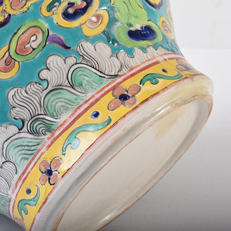 中国 粉彩 人物魚藻文壺 花瓶 M 7499 - XPOSURE.LK