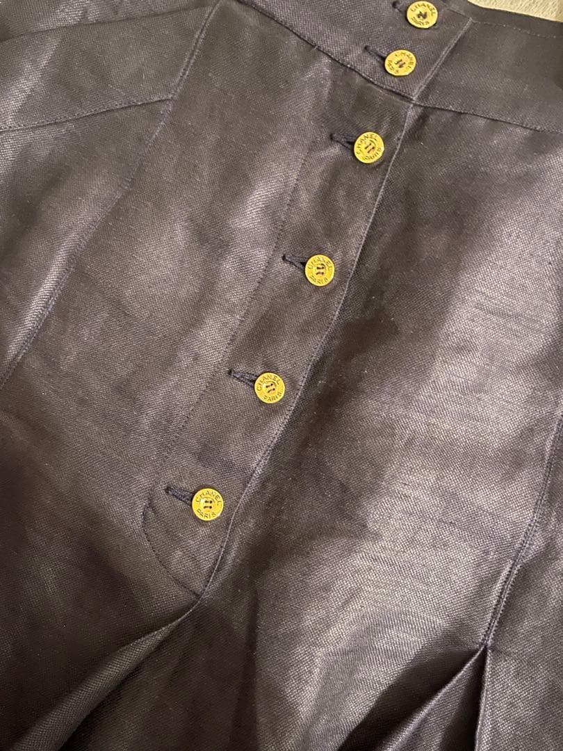 合馬公式アカウント1 ページ　CHANEL ダークパープル フレアスカート