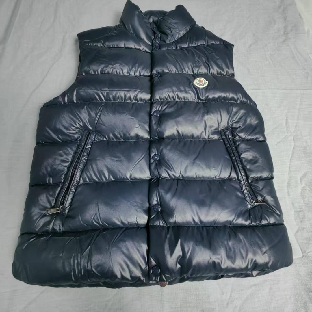 ダウンベスト ネイビー エンブレム付き L