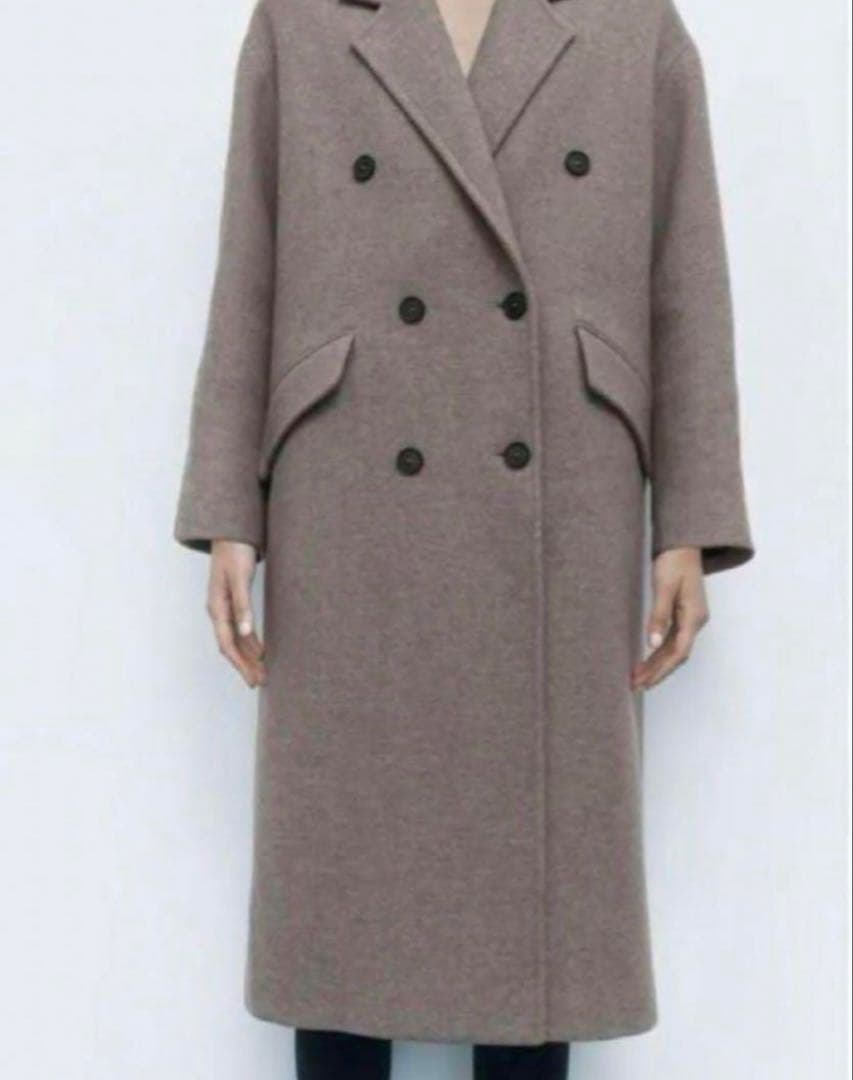 ZARA MANTECO社 プレミアム ダブルチェスターコート S
