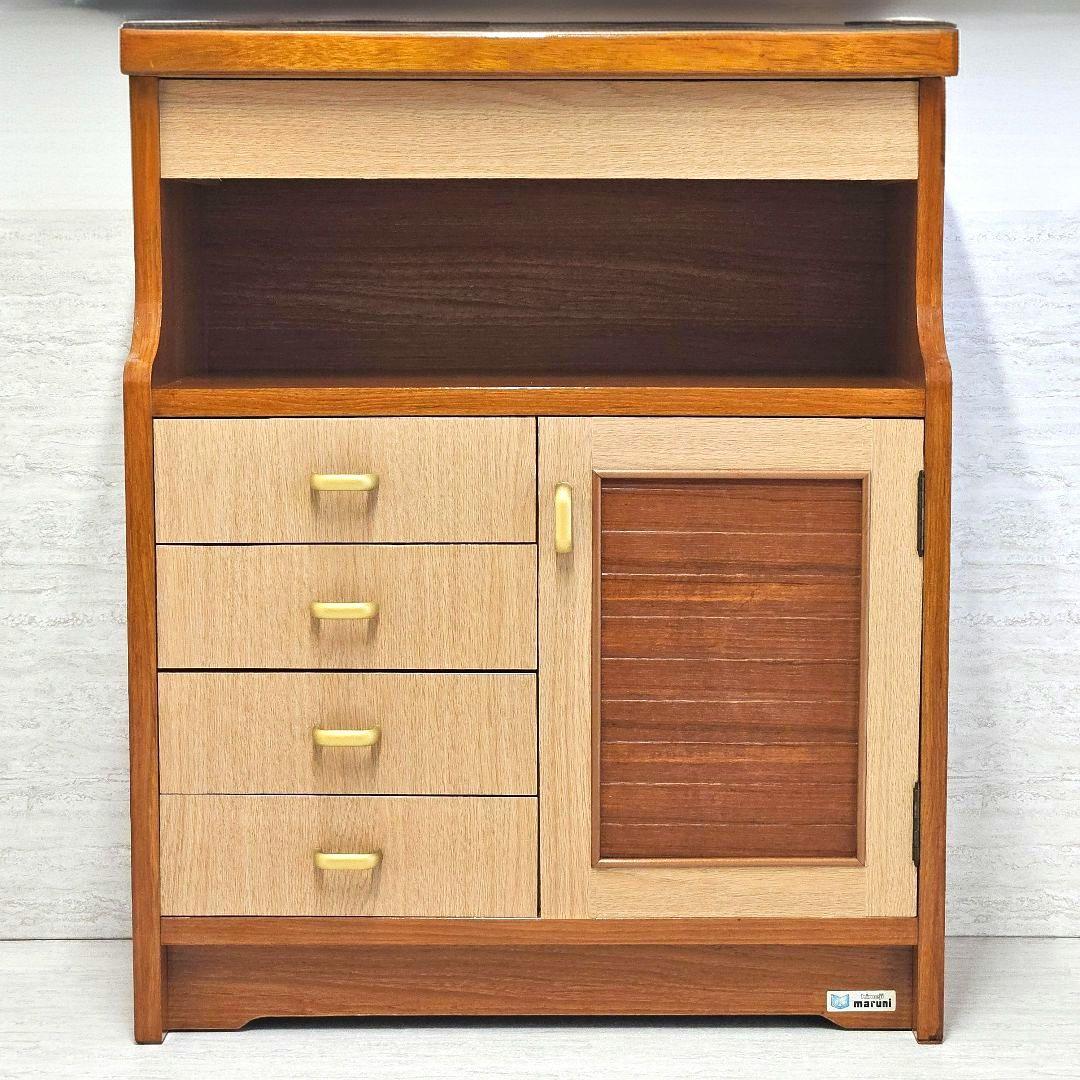 マルニ木工 昭和レトロ ヴィンテージ キャビネット - メルカリ