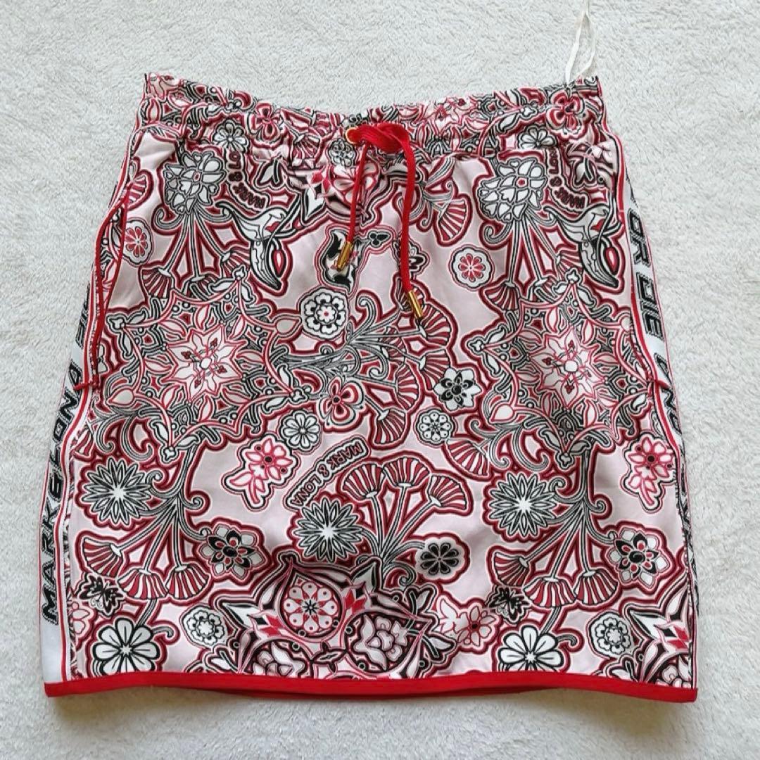 美品　マークアンドロナ　近年　セットアップ　ジャケット　スカート　花柄　ピンク