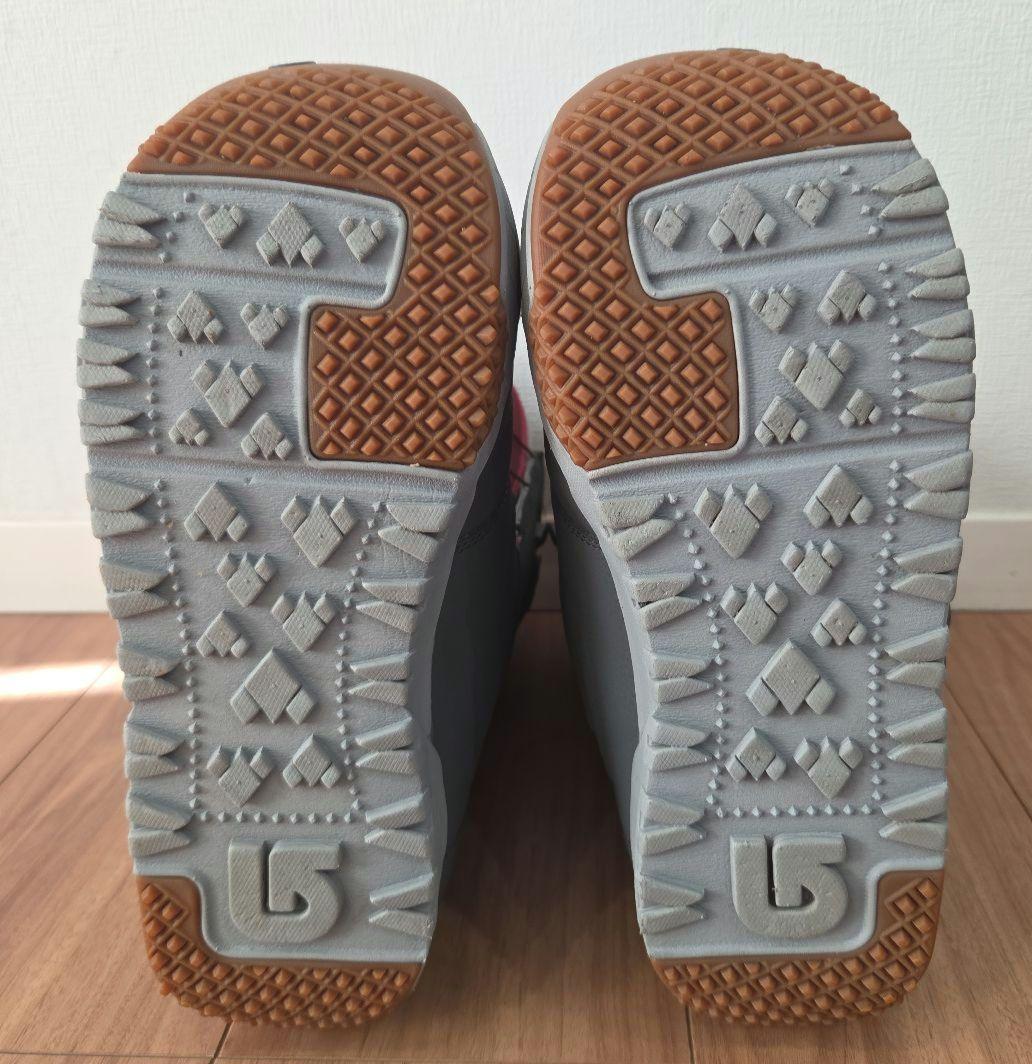 BURTON RULER-ASIAN FIT スノーボードブーツ グレー/赤