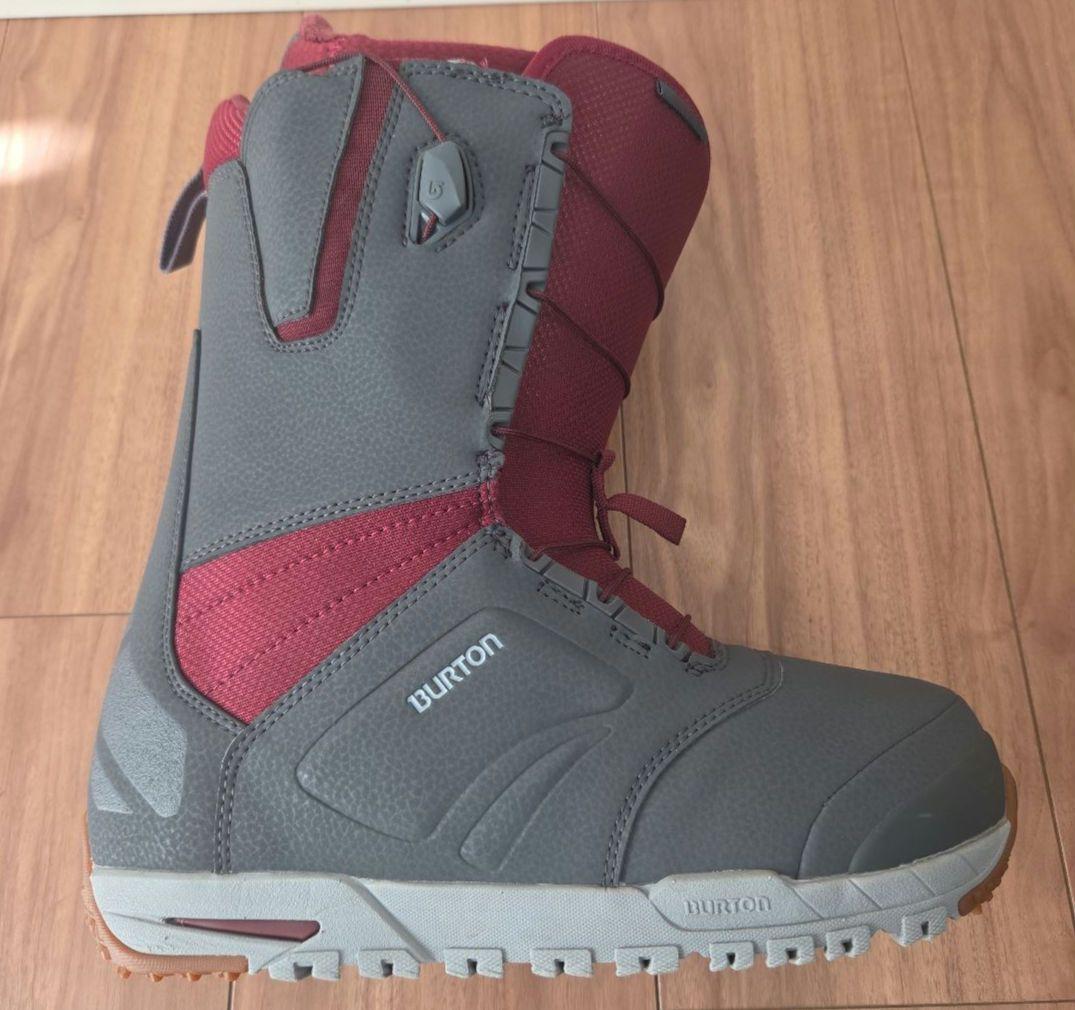 BURTON RULER-ASIAN FIT スノーボードブーツ グレー/赤