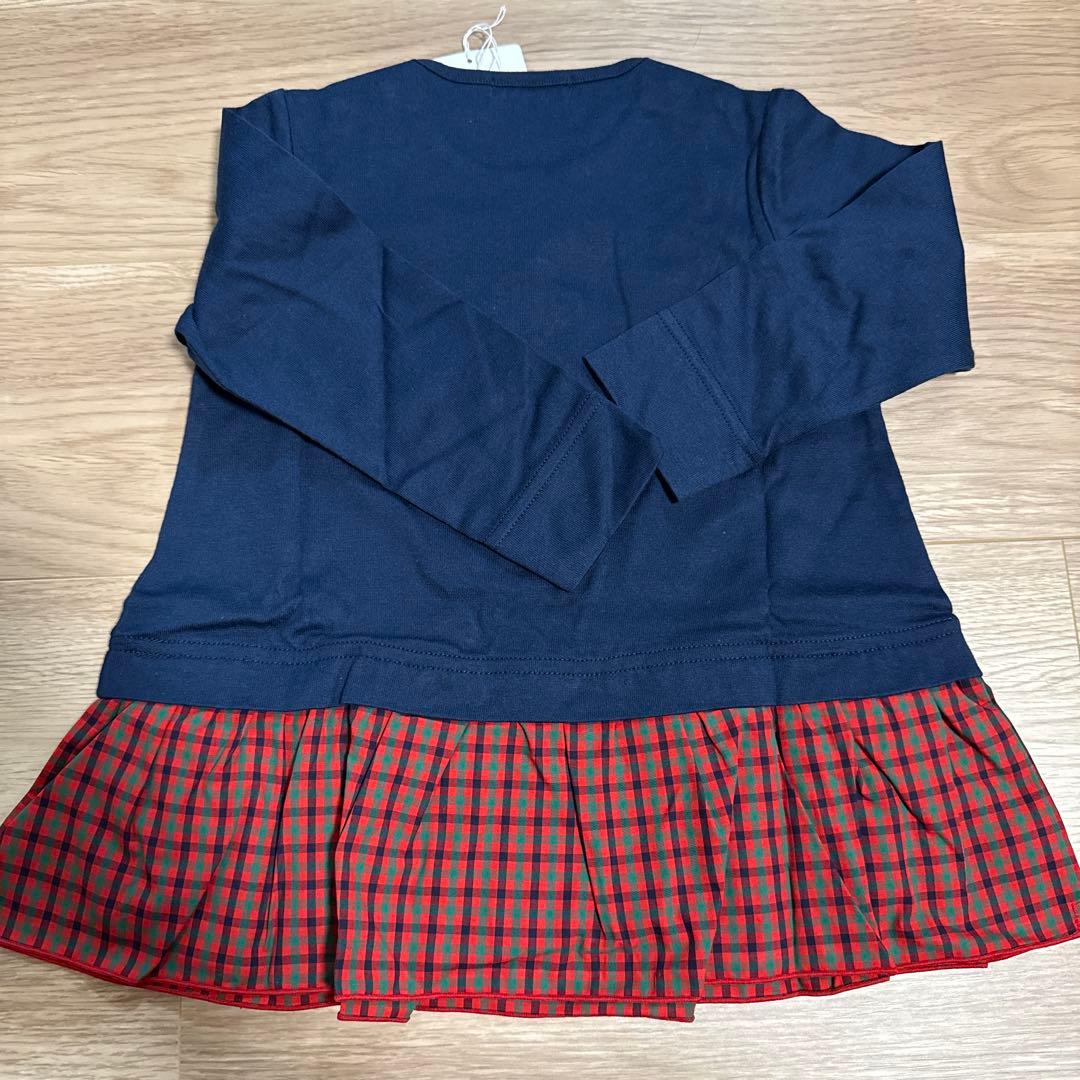 新品 familiar ネイビー チュニック 90cm