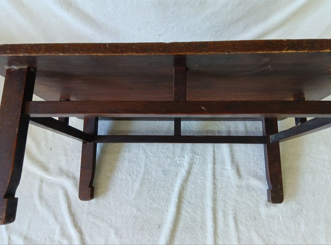 文机 座卓 勉強机 レトロ アンティーク ミニセンターテーブル 年代物