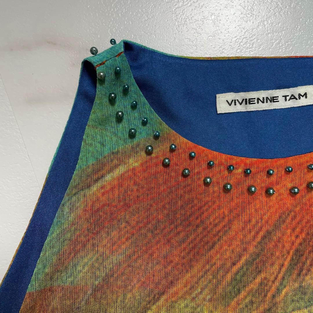 希少✨VIVIENNE TAM カットソー タンクトップ 豪華 総柄 金魚
