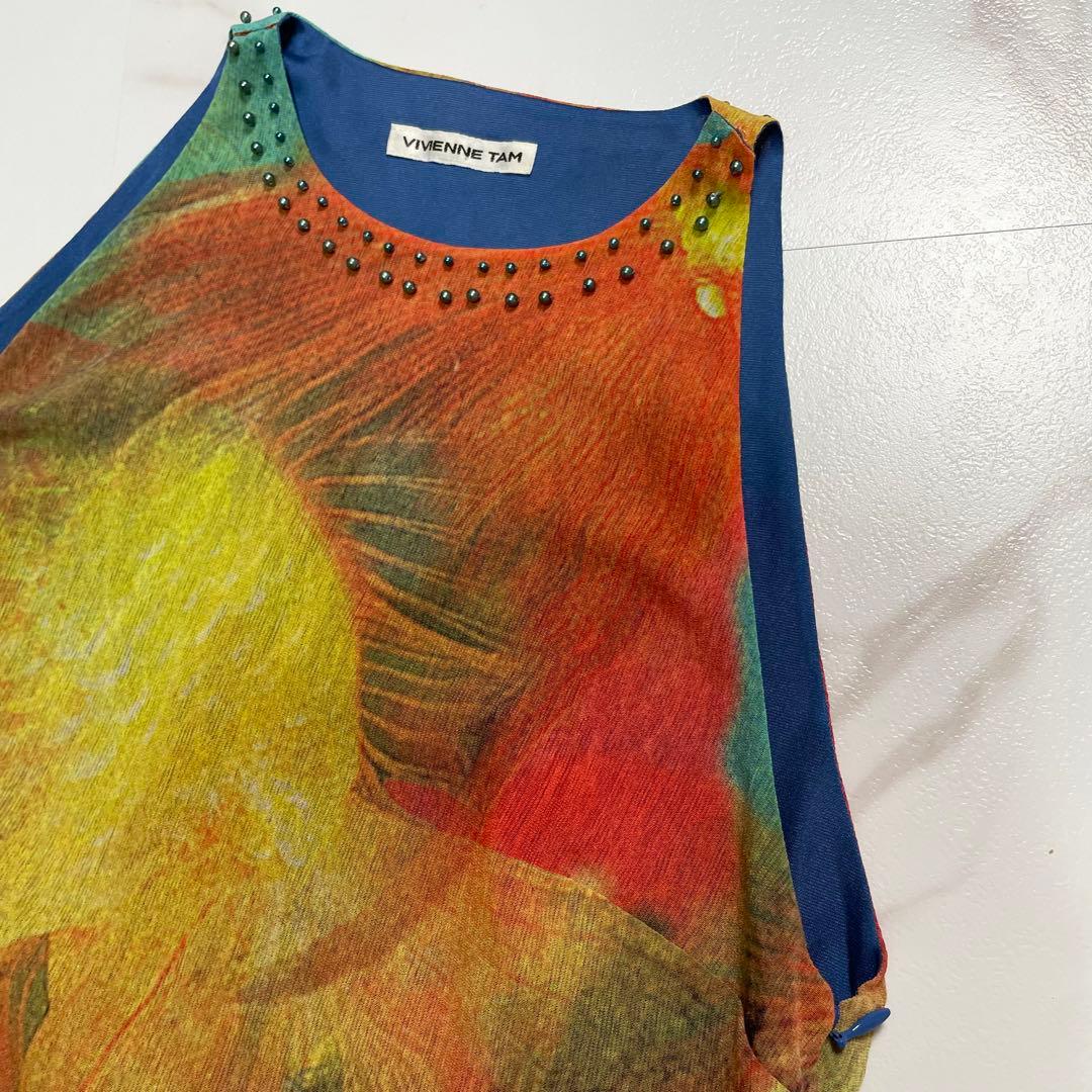 希少✨VIVIENNE TAM カットソー タンクトップ 豪華 総柄 金魚
