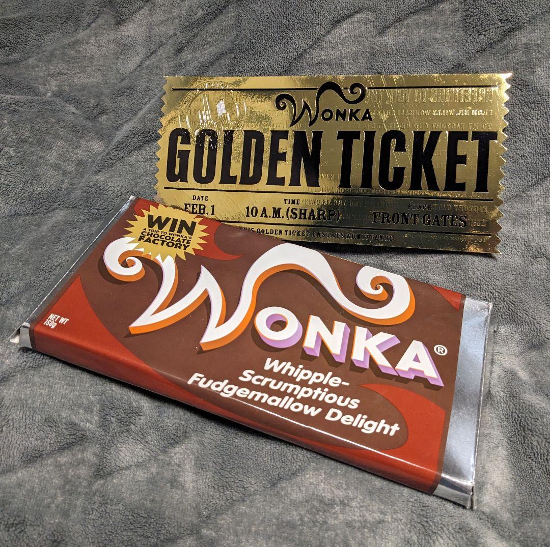 チャーリーとチョコレート工場」ゴールデンチケットレプリカ