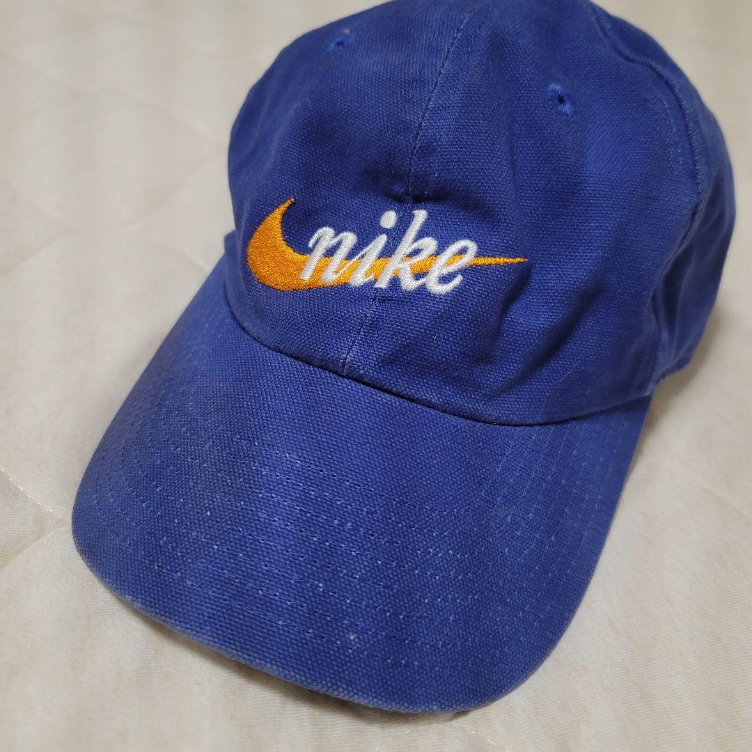 90s NIKE 筆記体ロゴ ベースボールキャップ - メルカリ