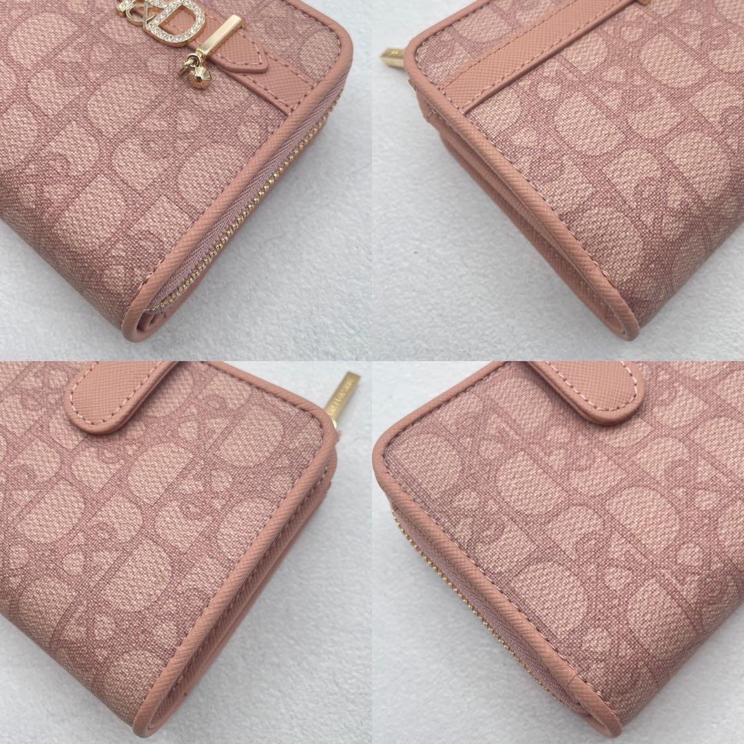 未使用級✨ ピンキー&ダイアン　パドロック　二つ折り財布　ピンク　L字ファスナー