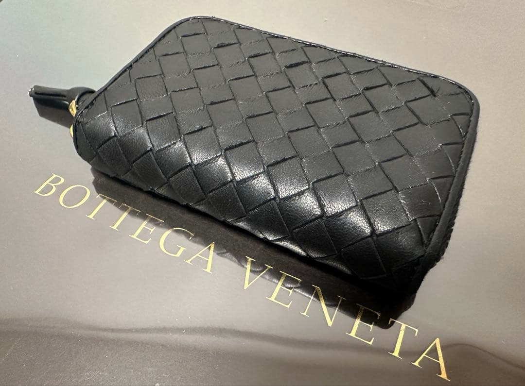 ★【極美品】ボッテガヴェネタ ケース ラム／ネロブラック／ゴールド✨✨✨1️⃣