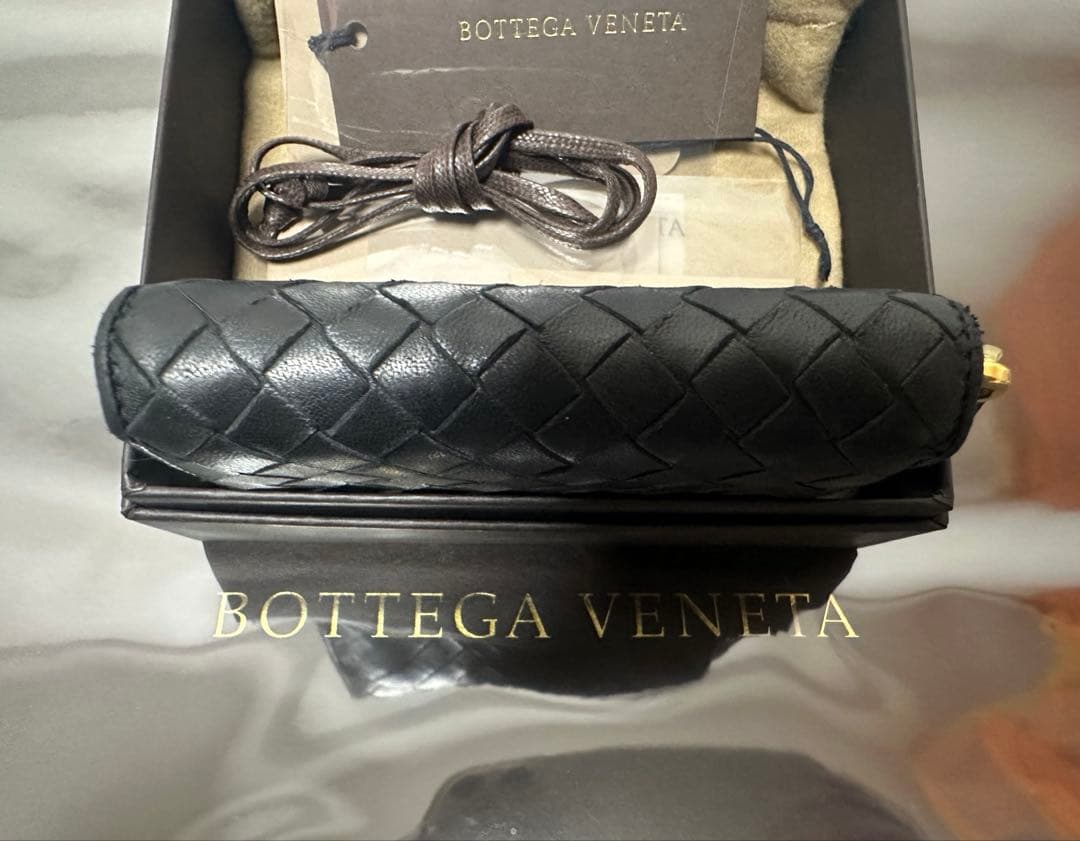 ★【極美品】ボッテガヴェネタ ケース ラム／ネロブラック／ゴールド✨✨✨1️⃣