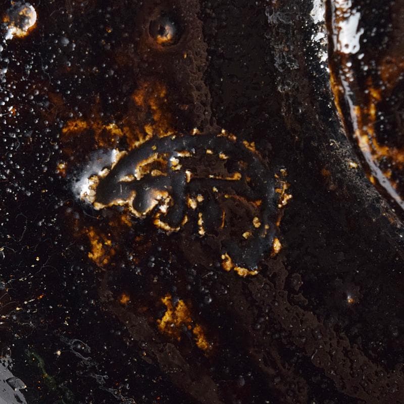 楽吉左衛門 十代旦入造 黒楽茶碗 銘「千鶴」 碌々斎極め箱 D R7892