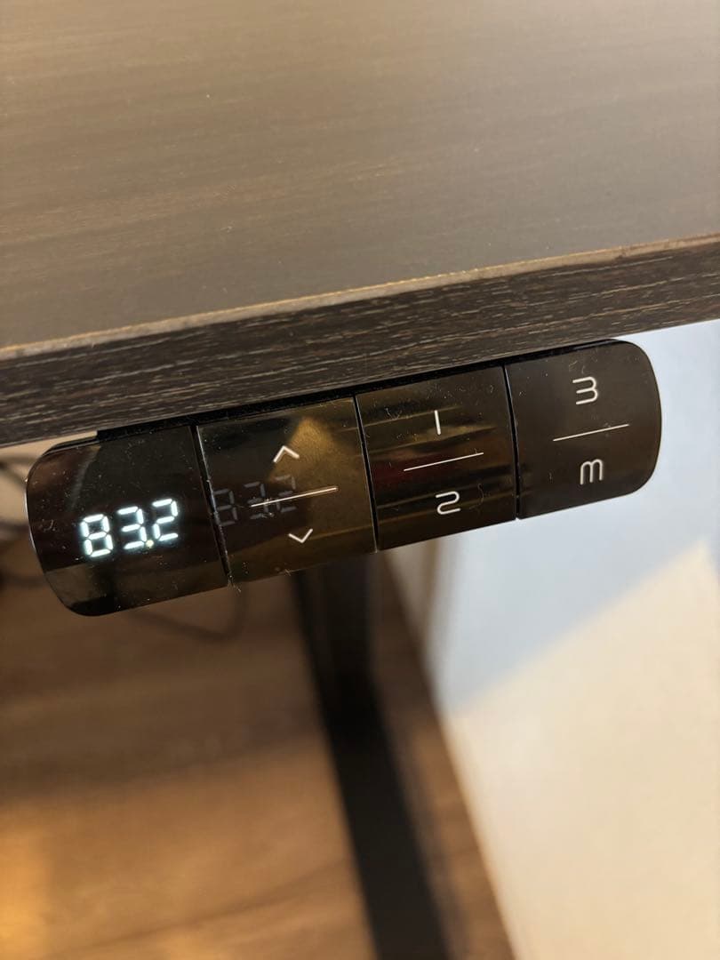 ★週末限定価格★美品 メモリー機能付 電動昇降デスク・昇降テーブル 幅120cm