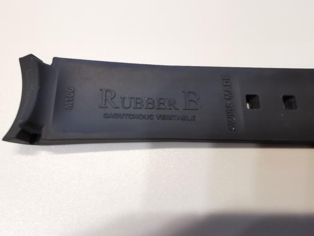 【RUBBER B】 ロレックス《 ROLEX 》サブマリーナ用ラバーベルト：黒