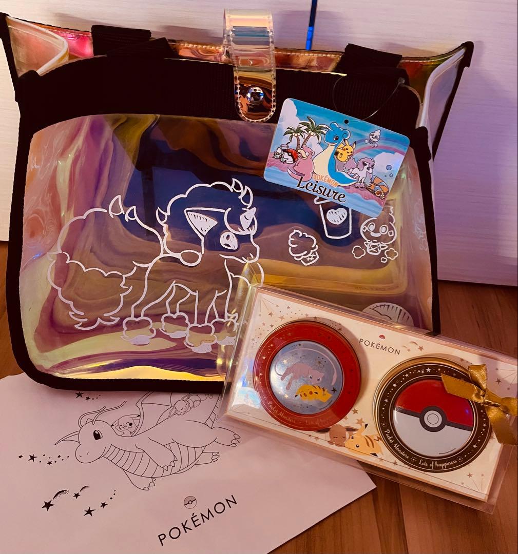 廃盤品限定】 ポケモン ロコン トートバッグ マグネット缶セット