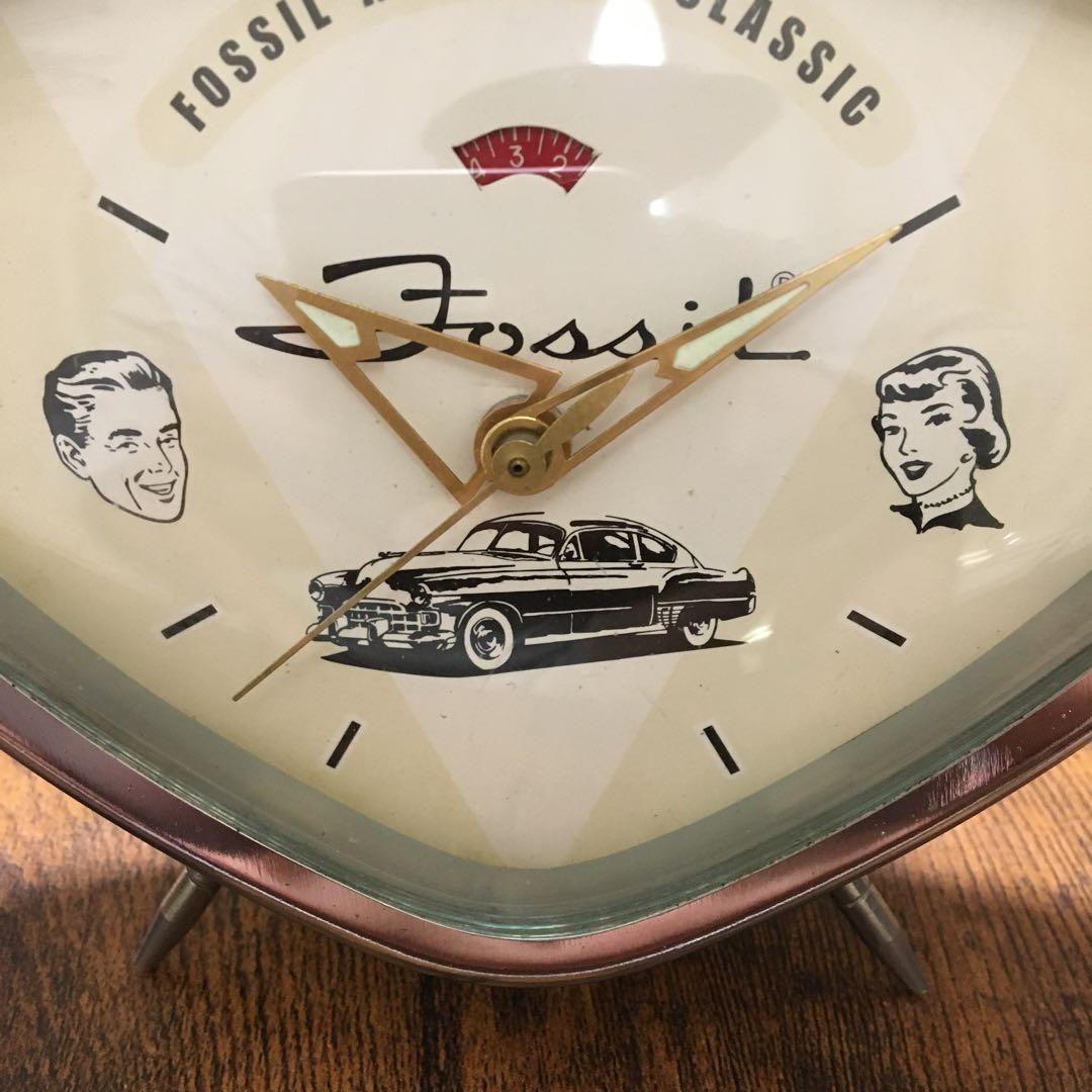 希少 FOSSIL AMERICAN CLASSIC 目覚まし時計