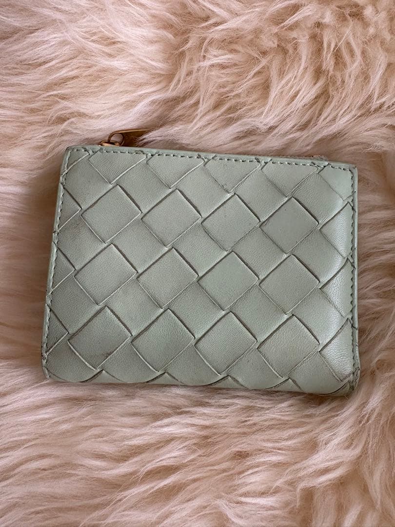 Bottega Veneta 二つ折り財布 ミントグリーン
