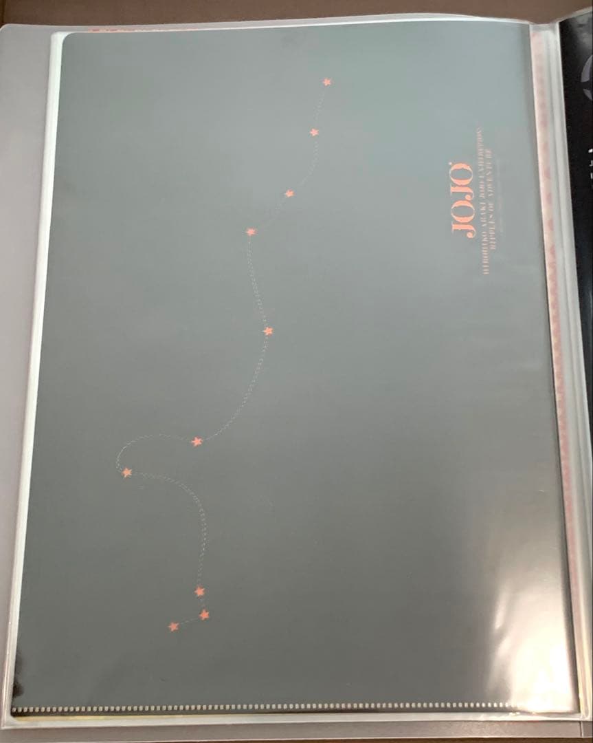 ジョジョの奇妙な冒険　原画展　クリアファイル１部〜８部