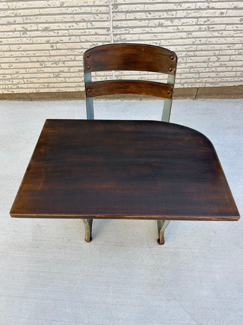 楽天市場】スクールデスク アンティークの通販 アンティーク 学校 机