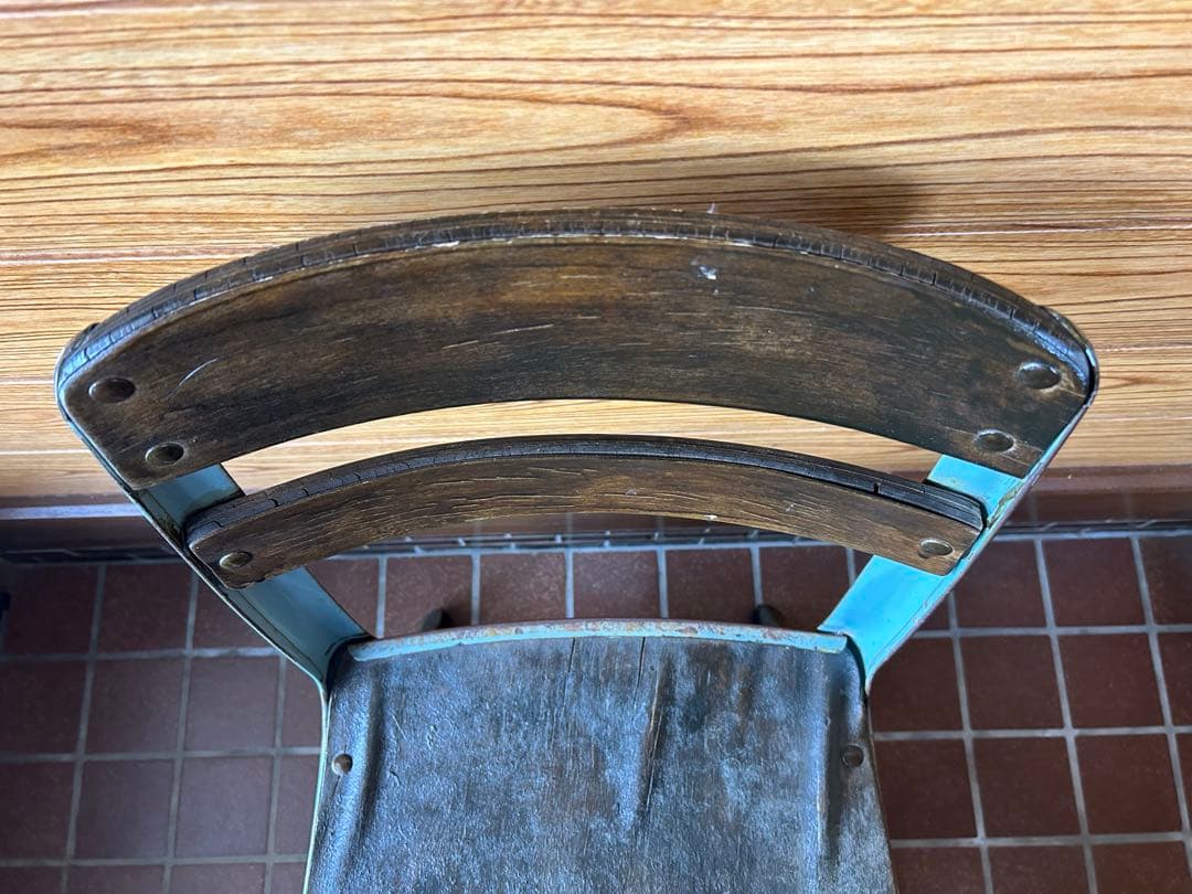 アンティーク 学校 机 椅子 セット 希少 レトロ アメリカンカントリー