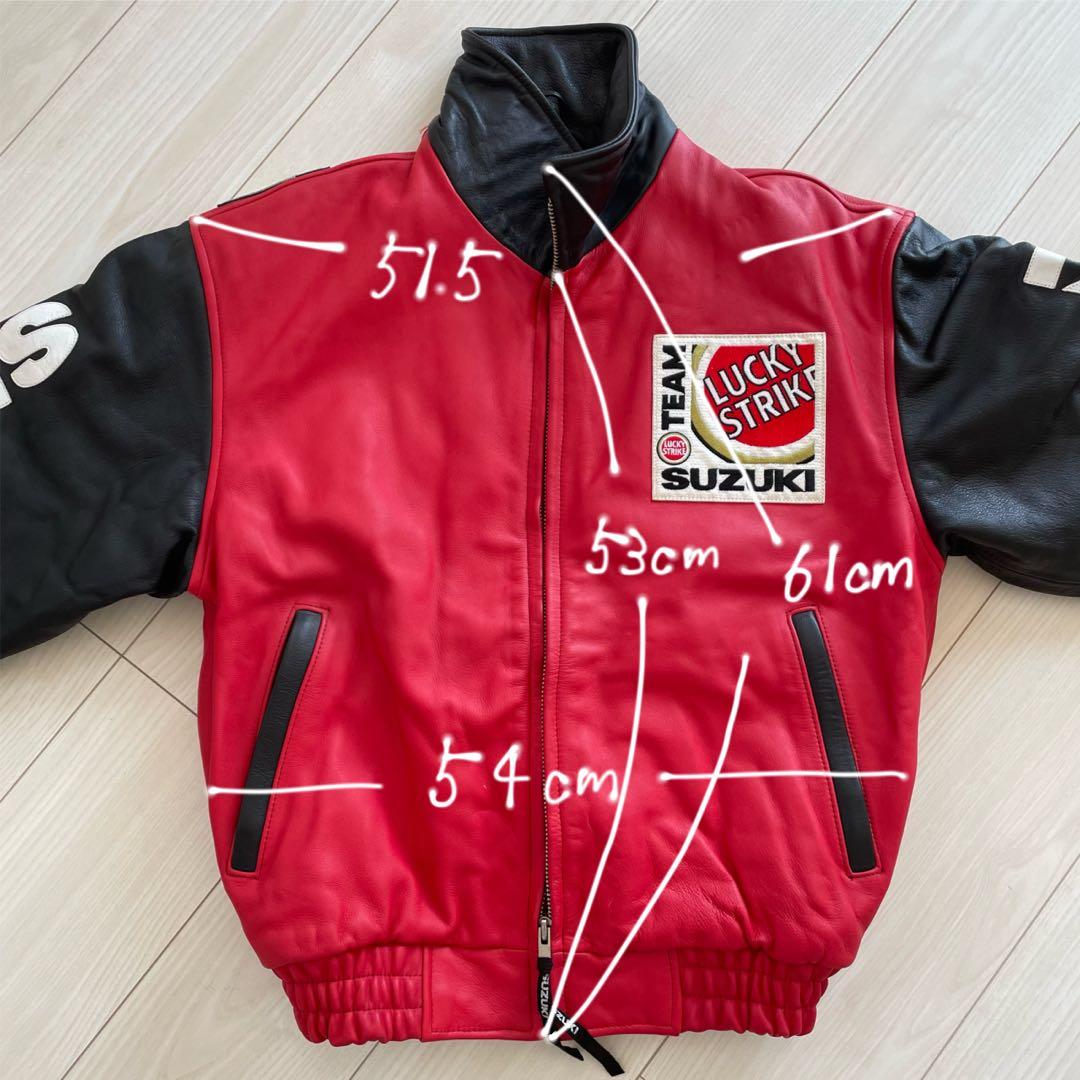 LUCKY STRIKE TEAM SUZUKI レザージャケット ライダース