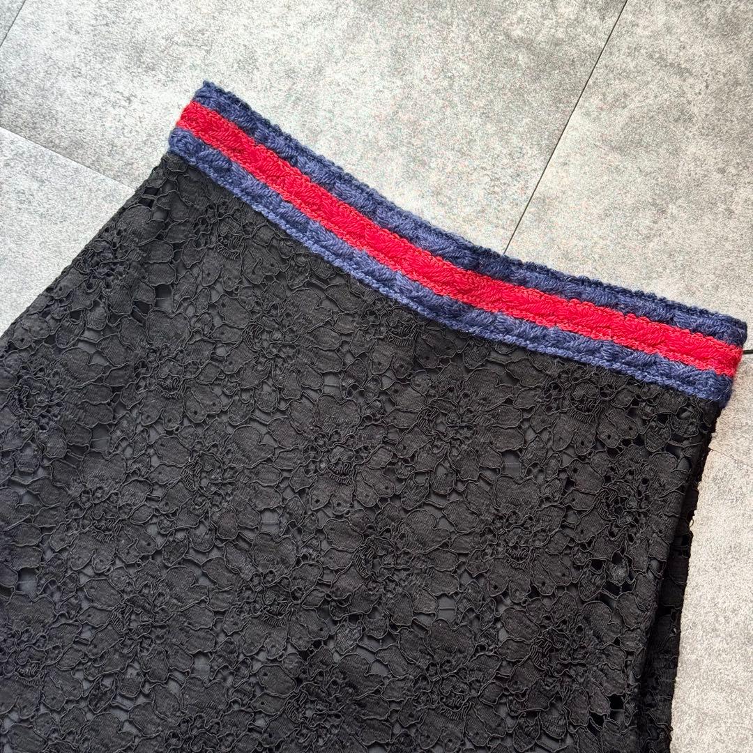 【美品】グッチ GUCCI シェリーライン 花柄 総柄 タイトスカート