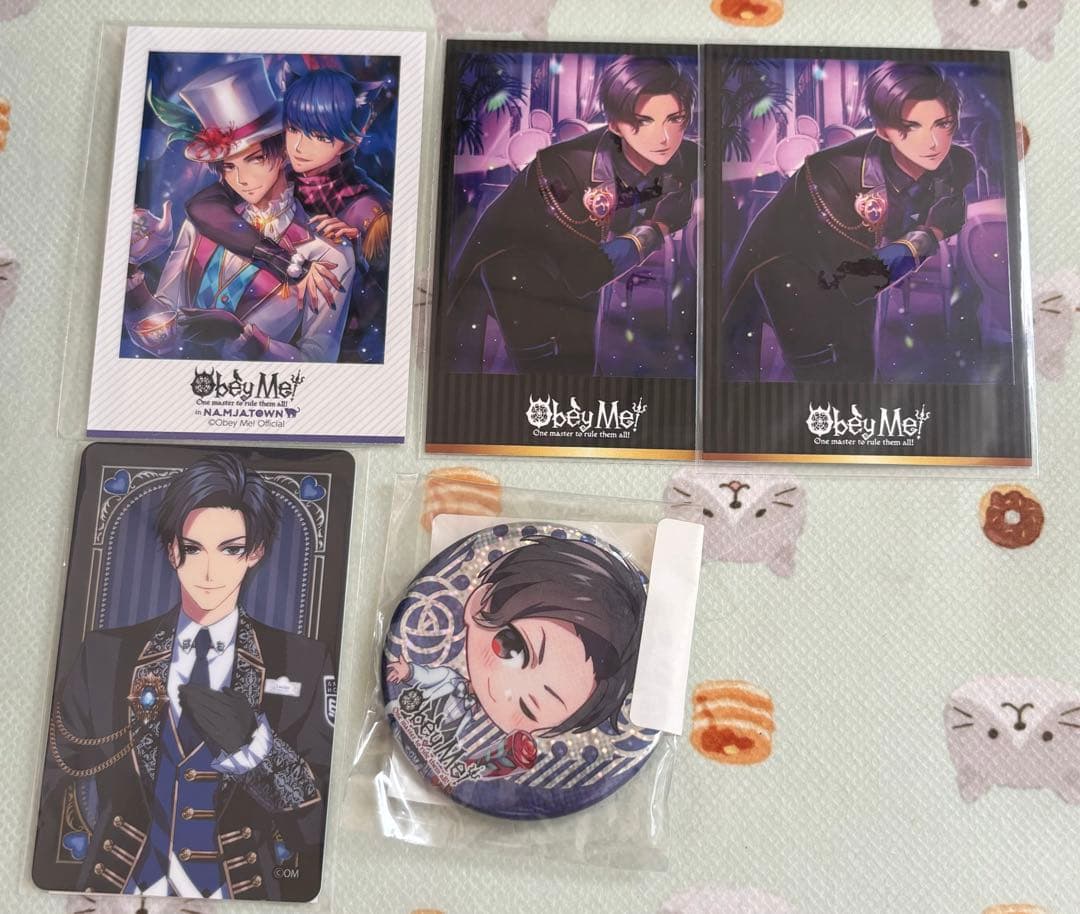 おべいみールシファーチェキ7枚ボイスカードホロ缶バッジ