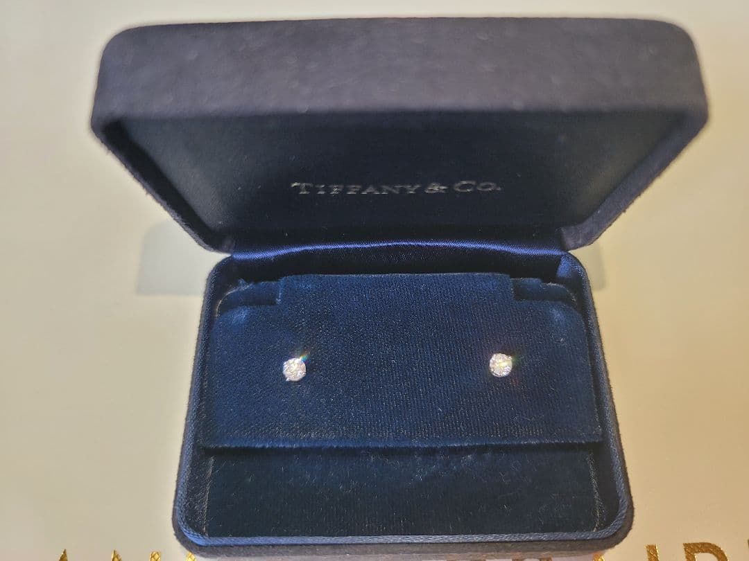 Tiffany ピアス ティファニーダイヤモンドピアス0.43ctGカラーVS1/VS2