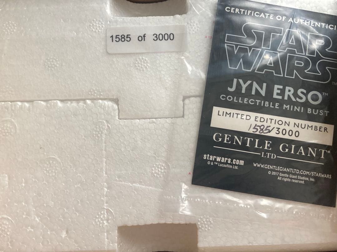 未使用スターウォーズ/ローグワン　ジン・アーソ ミニバスト