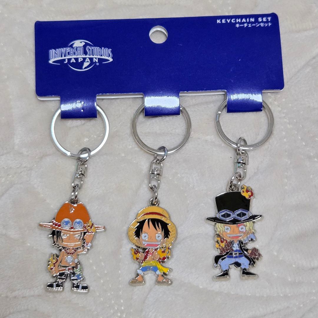ワンピース キーチェーンセット ルフィ エース サボ USJ - メルカリ