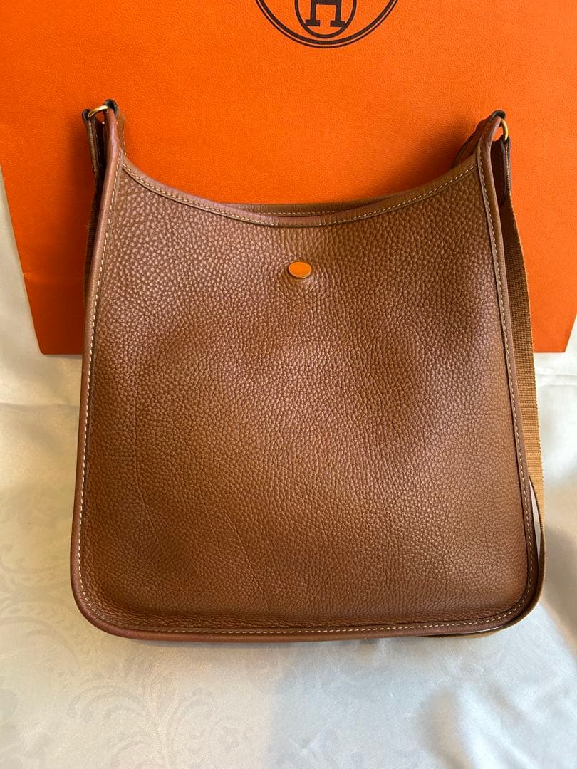 【SALE!】エルメス ヴェスパPM ブラウン×ゴールド金具