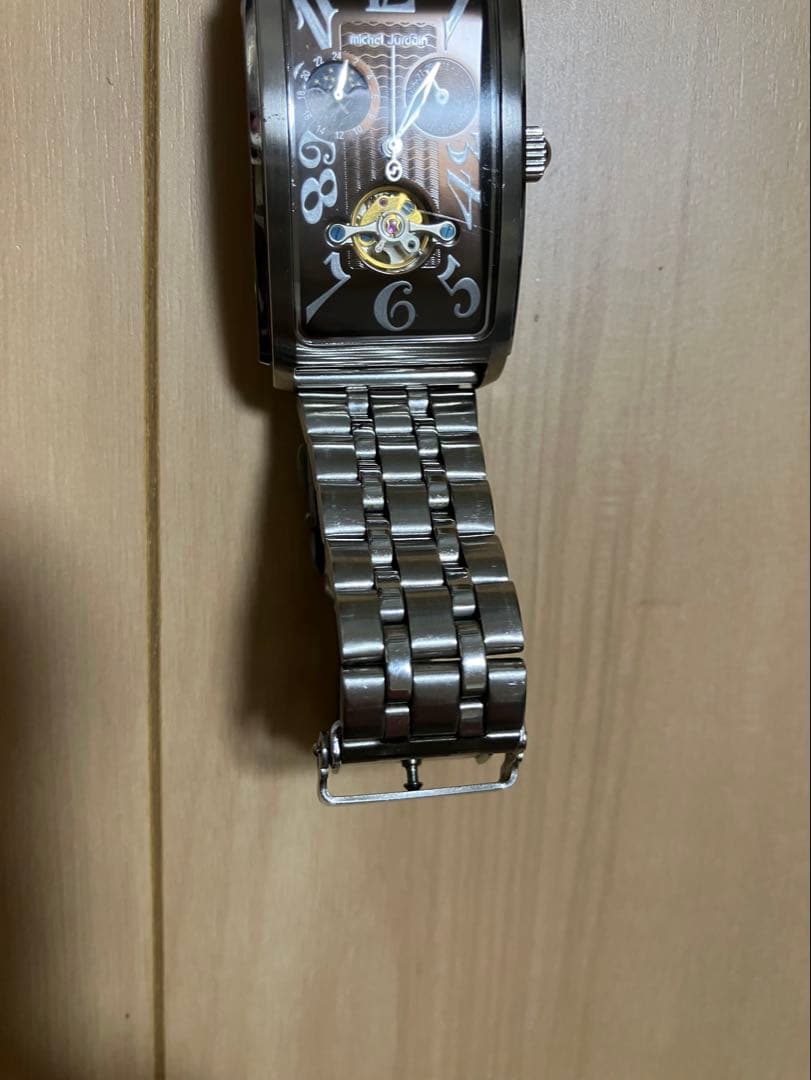 【希少】micheljordain 自動巻き ステンレスベルト 腕周り16cm