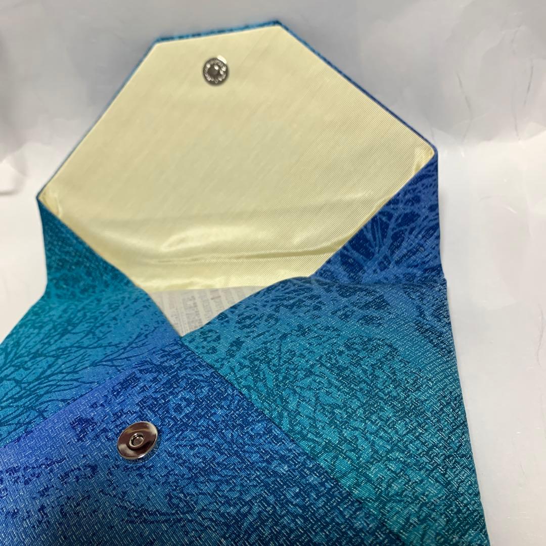 正絹　シルク　高級数寄屋袋　 室華風　代表作　樹林　新品　未使用